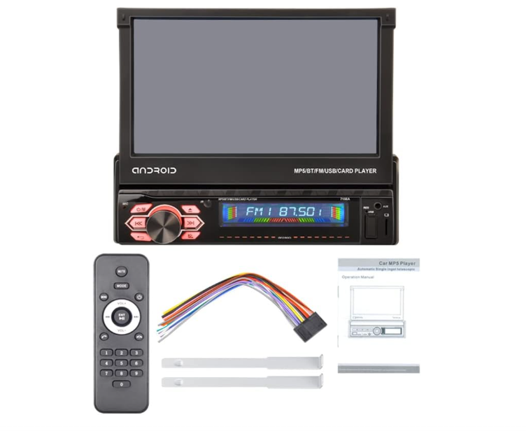 Radio Auto 7 Pulgadas 1 DIN CarPlay Flex