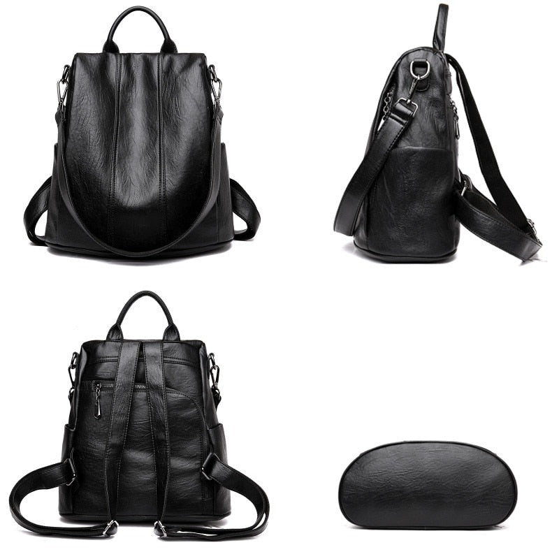 Lippa Mochila de cuero mujer