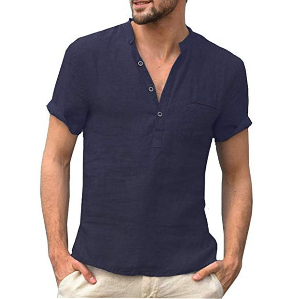 Arrom - Camisa manga corta hombre