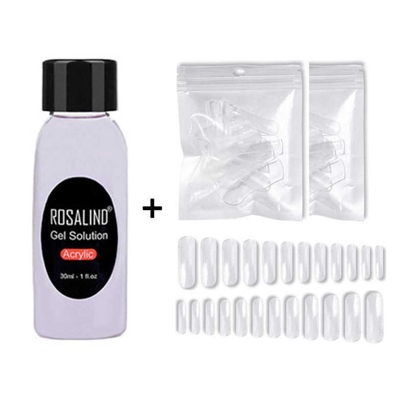 (COMPRAS 2 PACK +1 GRATIS) Kits de uñas de poligel ROSALIND POLY Nail GEL 15/30 ml esmalte de uñas