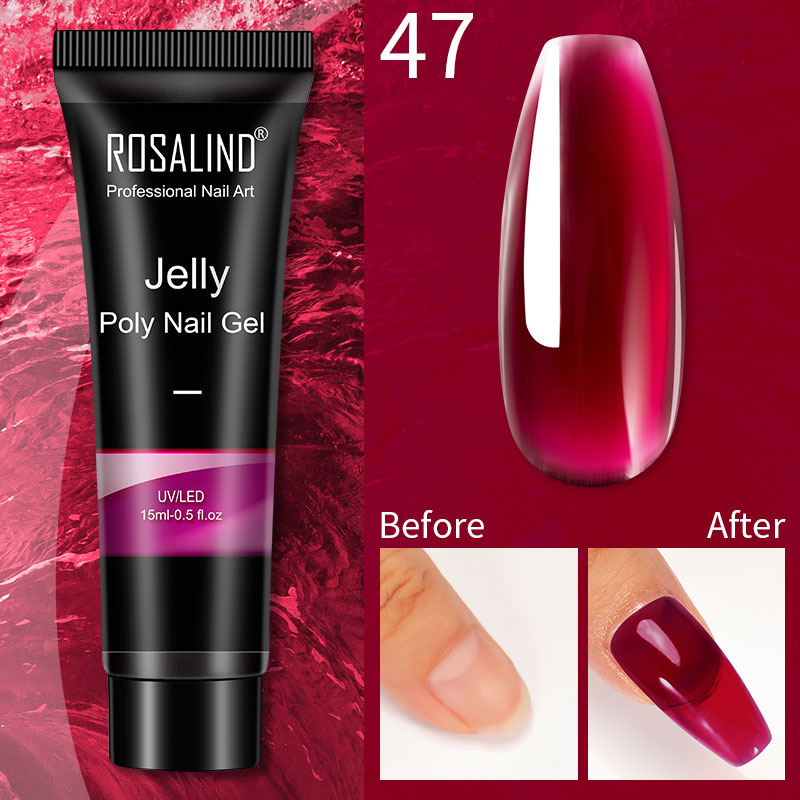 (COMPRAS 2 PACK +1 GRATIS) Kits de uñas de poligel ROSALIND POLY Nail GEL 15/30 ml esmalte de uñas