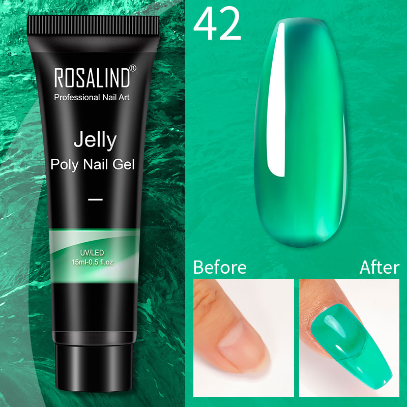 (COMPRAS 2 PACK +1 GRATIS) Kits de uñas de poligel ROSALIND POLY Nail GEL 15/30 ml esmalte de uñas