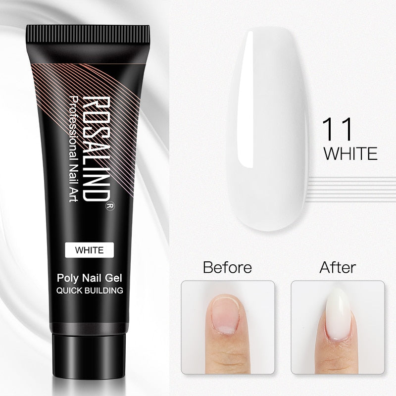 (COMPRAS 2 PACK +1 GRATIS) Kits de uñas de poligel ROSALIND POLY Nail GEL 15/30 ml esmalte de uñas