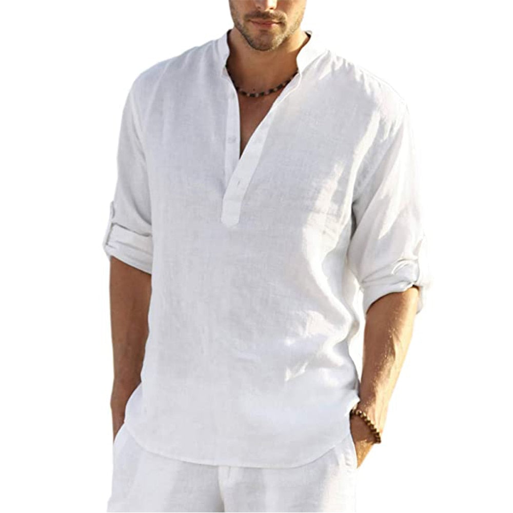 Athom - Camisa manga larga hombre