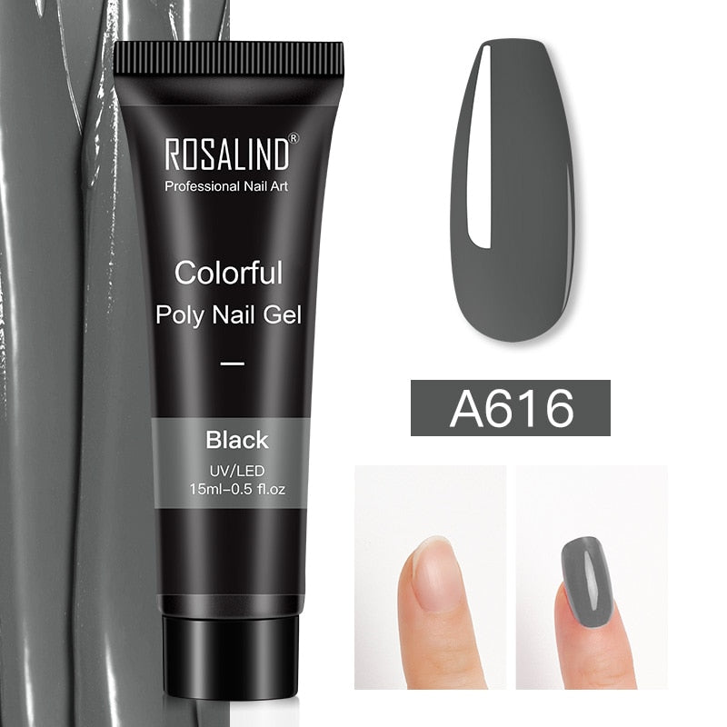 (COMPRAS 2 PACK +1 GRATIS) Kits de uñas de poligel ROSALIND POLY Nail GEL 15/30 ml esmalte de uñas