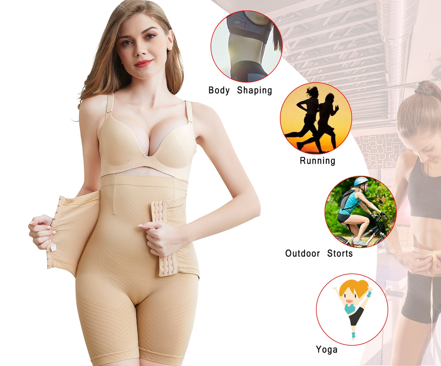 Faja Reductora y Moldeadora con Control de Glúteo