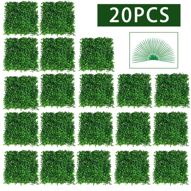 DecoGreen™ Decoración moderna de césped verde 25x25cm