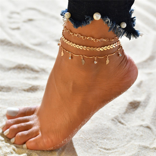 Pulseras Tobilleras "Gold" - TRIPLE