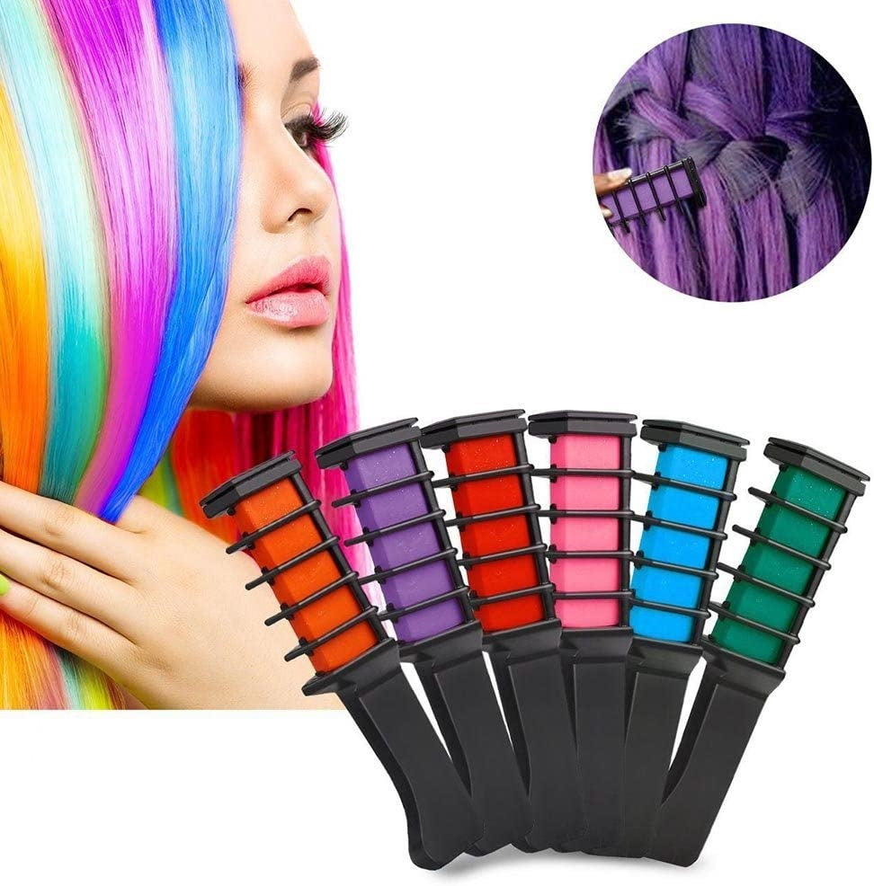 Peine De Tiza Para El Cabello, Tinte De Color, Temporal
