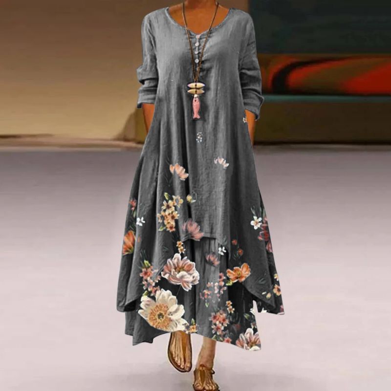 Vestido Flower Velvet