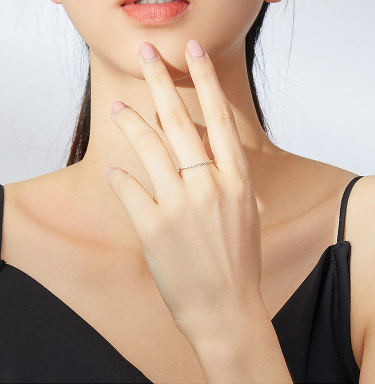 Anillo "Twist" - Plata de 1º Ley S925
