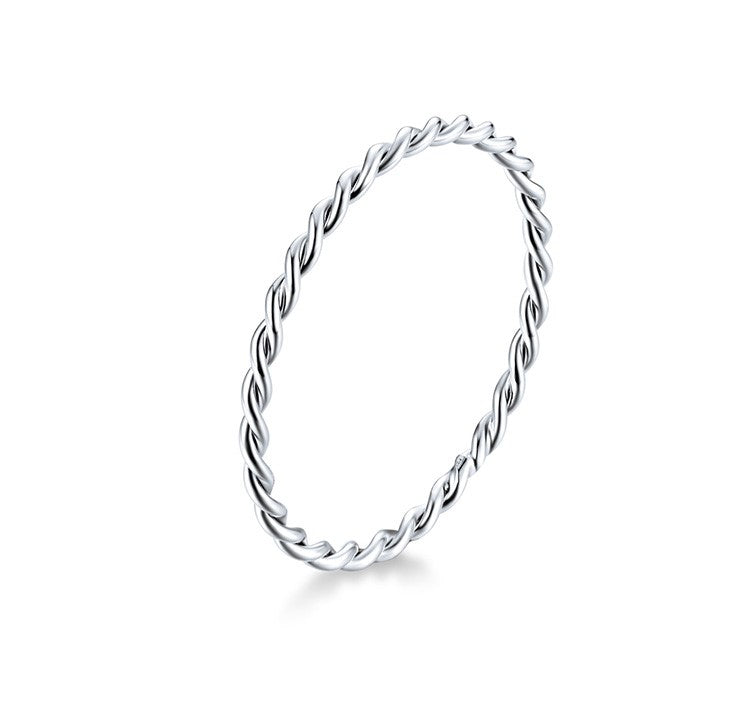 Anillo "Twist" - Plata de 1º Ley S925