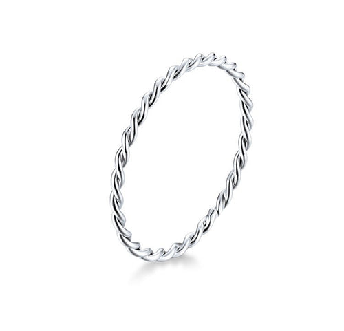 Anillo "Twist" - Plata de 1º Ley S925