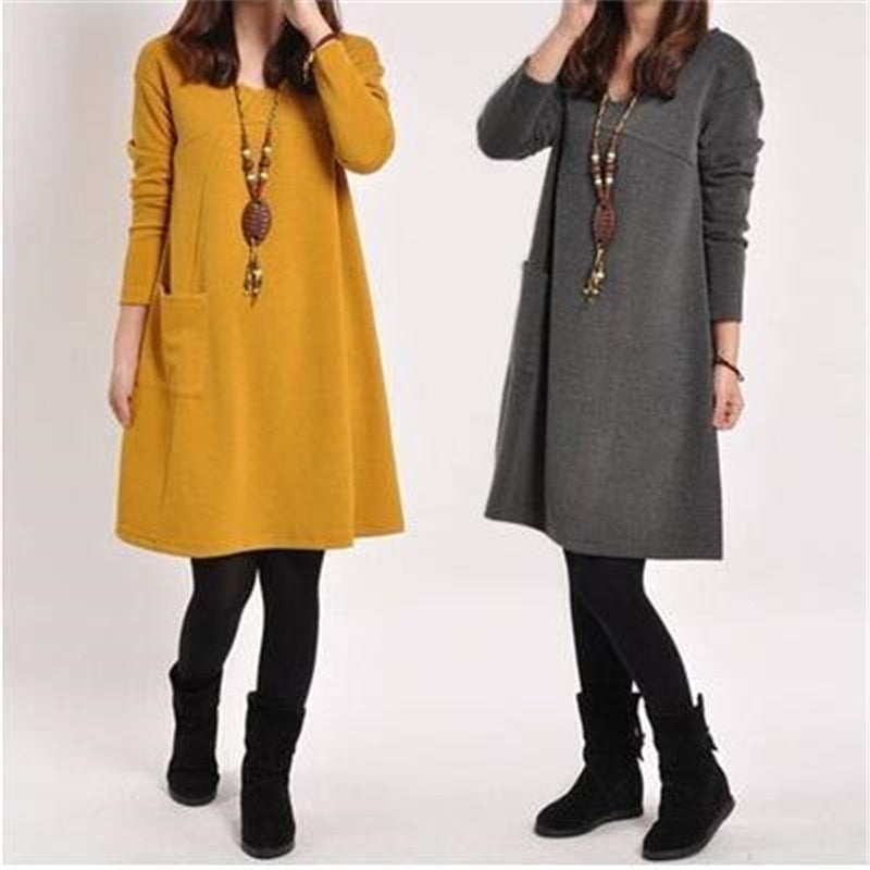 Vestido otoño Casual- Chic