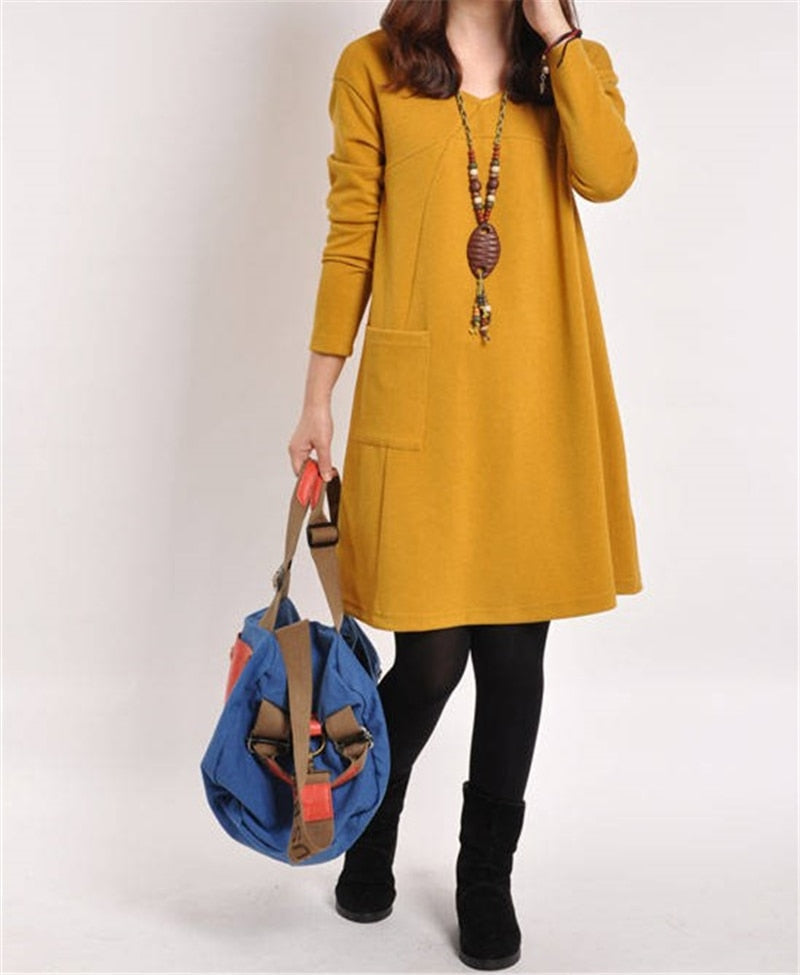 Vestido otoño Casual- Chic