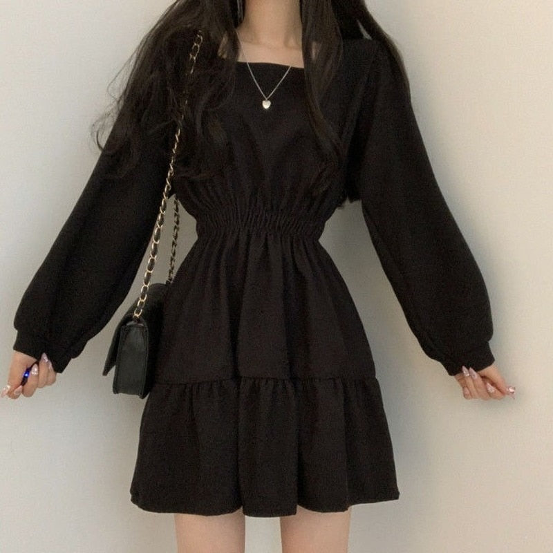 Vestido Manga Abullonada