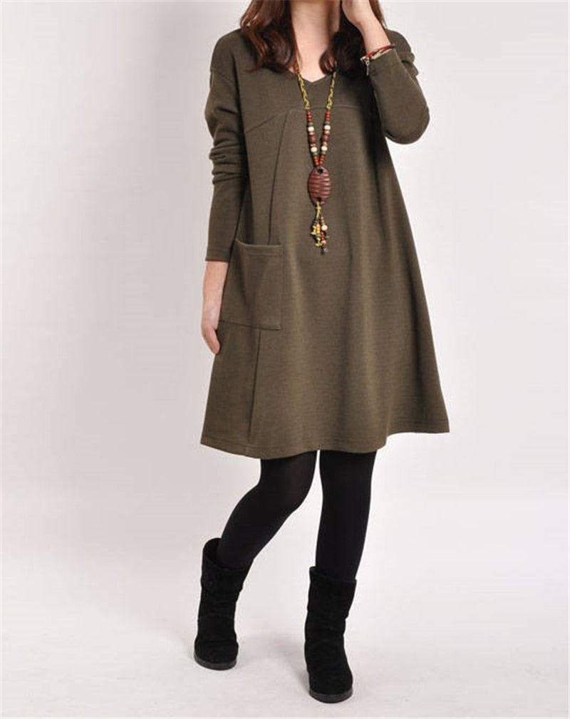 Vestido otoño Casual- Chic
