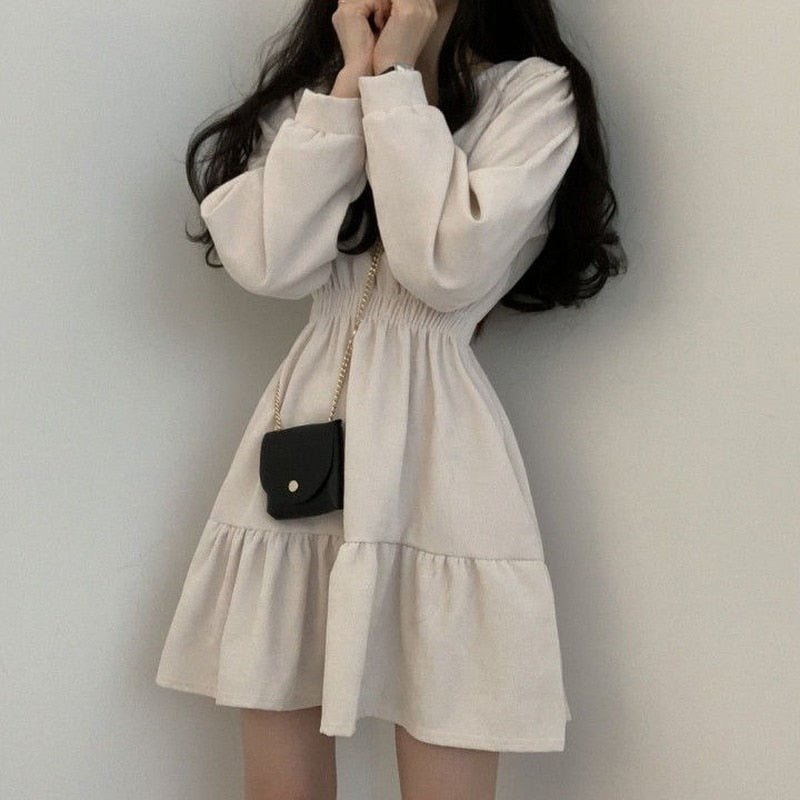 Vestido Manga Abullonada