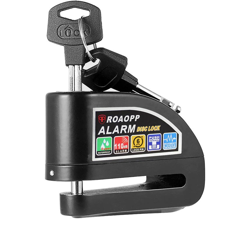 Candado De Disco 6mm Para Moto Alarma 110db Lt305