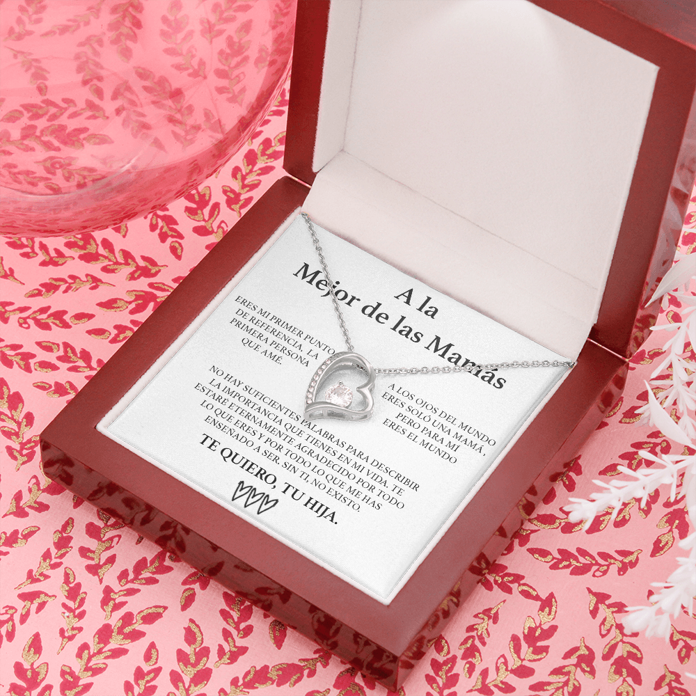 Collar Corazón - A La Mejor Mamá - Tu Hija