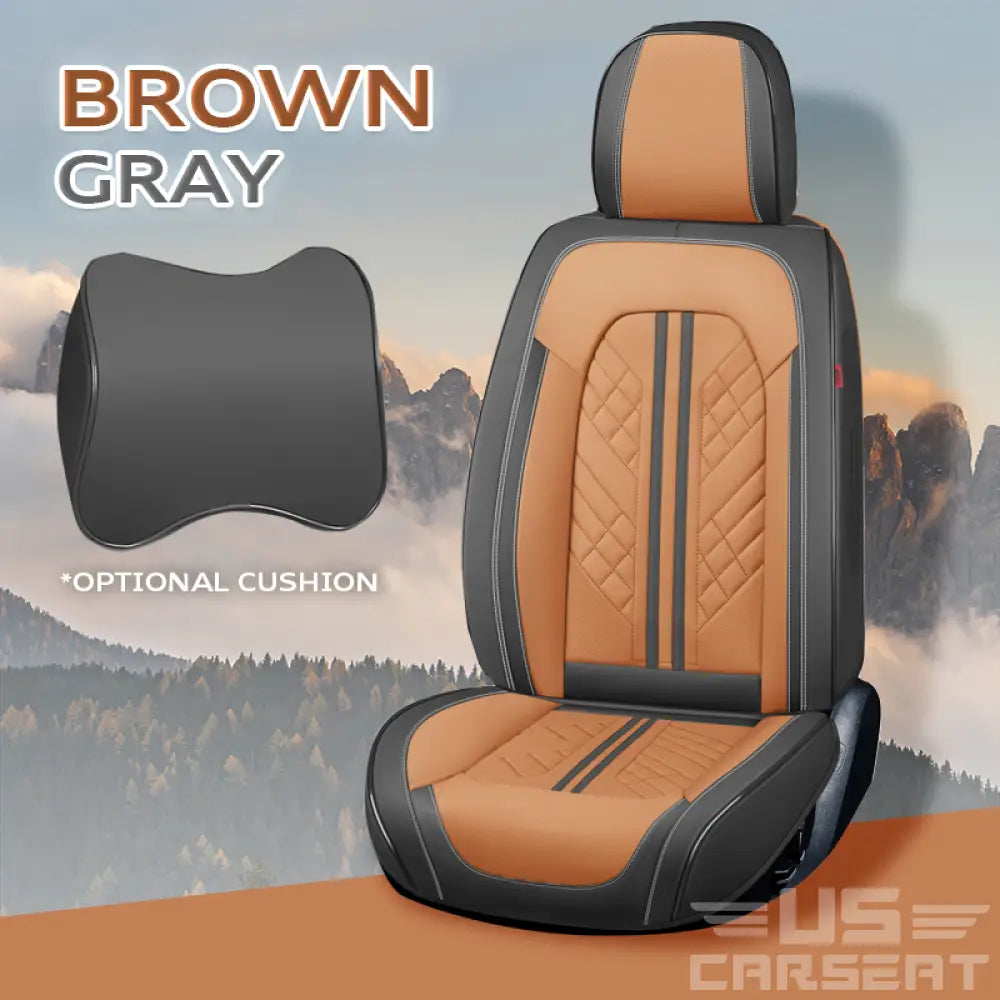 AU Zates Full Set Universal Waterproof Breathable Vehicle Leather Cover for Cars, SUV, Pick-up Truck