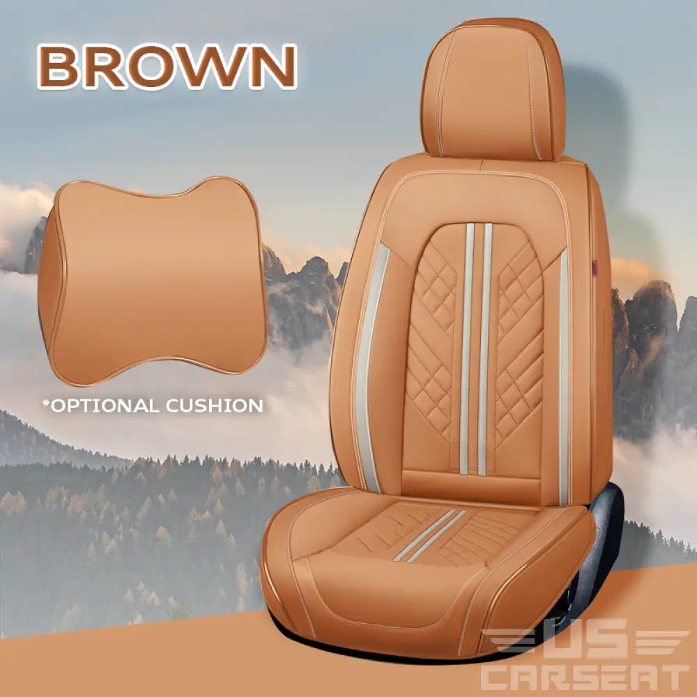 AU Zates Full Set Universal Waterproof Breathable Vehicle Leather Cover for Cars, SUV, Pick-up Truck
