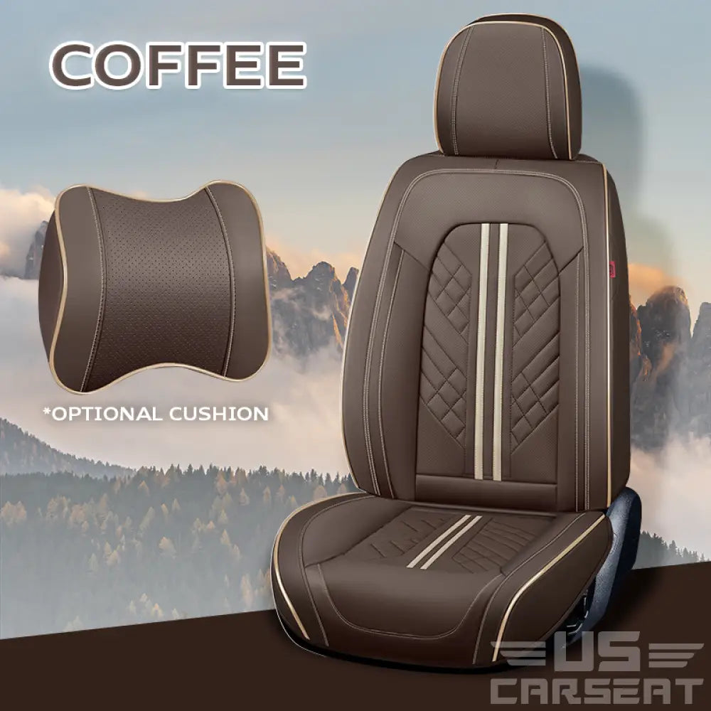 AU Zates Full Set Universal Waterproof Breathable Vehicle Leather Cover for Cars, SUV, Pick-up Truck