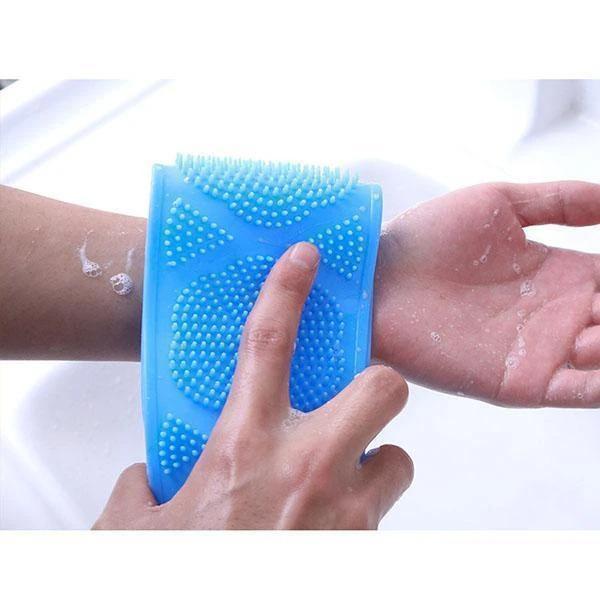 Cepillo de fregado de silicona para baño de espalda