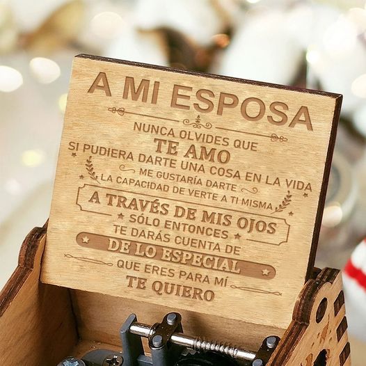 Cajita Musical Personalizada - A Mi Esposa