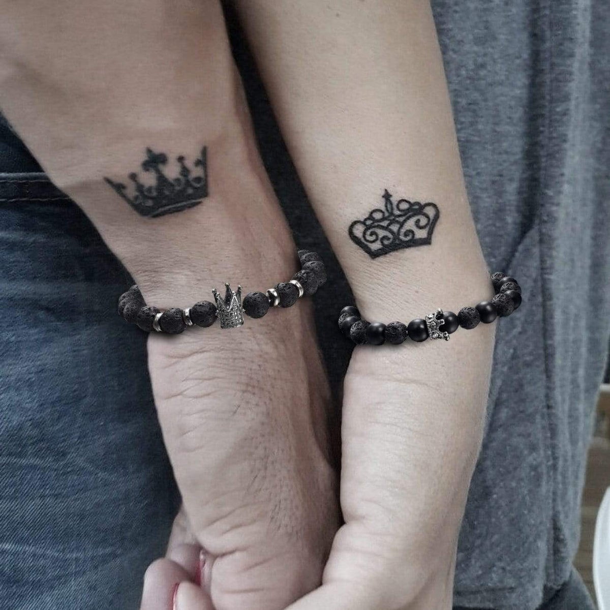 Pulseras de Pareja Esposo a Esposa - ERES MI REINA PARA SIEMPRE