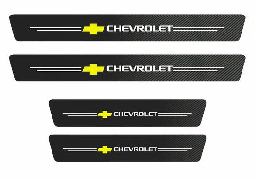 Pegatinas de Carbono para Umbrales – Protección Elegante – Mejora el Estilo y Cuida tu Auto al Instante
