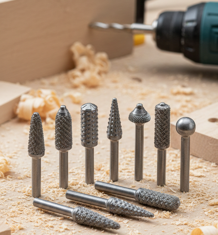 Juego Limas Rotativas para Madera – Set 10 Piezas