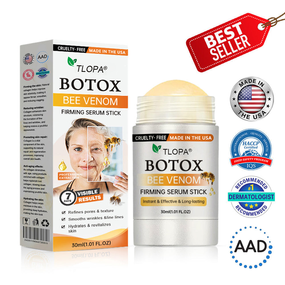 Hecho y enviado desde EE. UU. ✨TLOPA® Botox Bee Venom Firming Serum Stick (🔥ÚLTIMO DÍA 70% DE DESCUENTO)💄