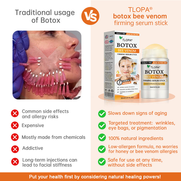 Hecho y enviado desde EE. UU. ✨TLOPA® Botox Bee Venom Firming Serum Stick (🔥ÚLTIMO DÍA 70% DE DESCUENTO)💄