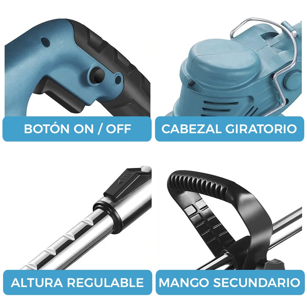 SET 3 HERRAMIENTAS JARDINERIA TASBEL™ INCLUYE 2 BATERÍAS DE REGALO 🎁