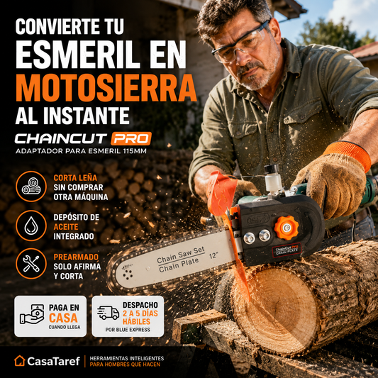 ChainCut Pro — Convierte tu Esmeril en Motosierra al Instante
