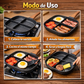 Sartén 4 en 1 – Cocina cuatro cosas a la vez y conquista el desayuno sin esfuerzo