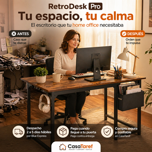 RetroDesk Pro — Tu Espacio de Trabajo Organizado y con Estilo