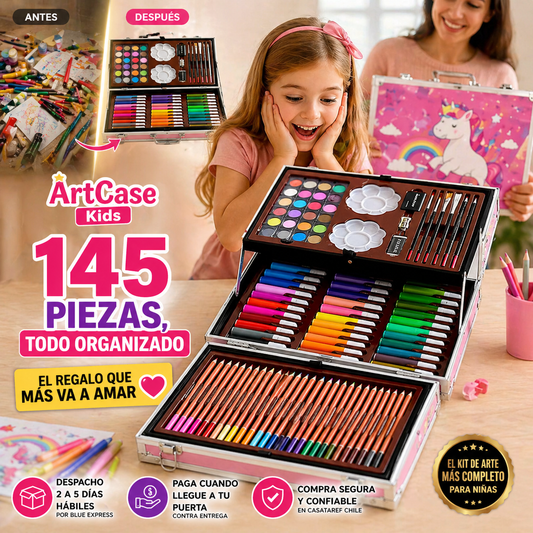 ArtCase Kids — El kit de arte completo que tu hija va a amar