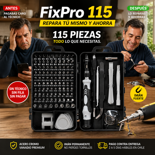 FixPro 115 - Repara Cualquier Aparato en Casa Sin Llamar a Nadie