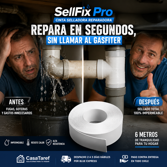SellFix Pro 6M — Sella cualquier fuga en segundos, sin gasfiter ni herramientas