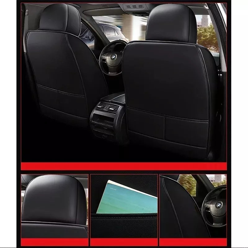 Kit Funda Cubre Asiento Cuero Auto Premium Luxury Almoadilla