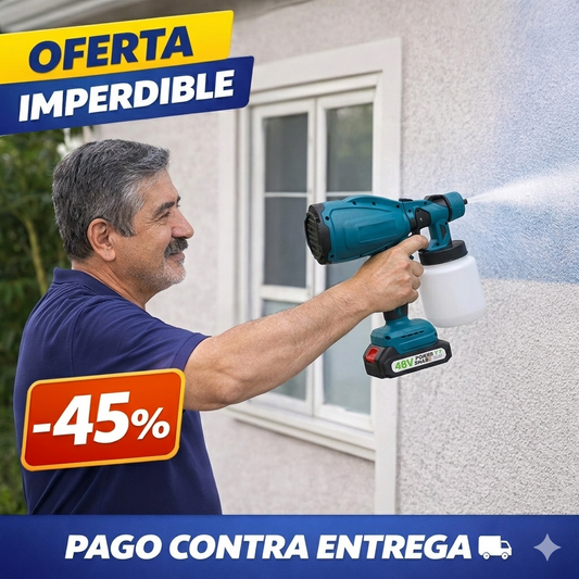 Pistola Pulverizadora Pintura – Inalámbrica – Renueva tu Casa en Menos Tiempo y sin Gastar de Más