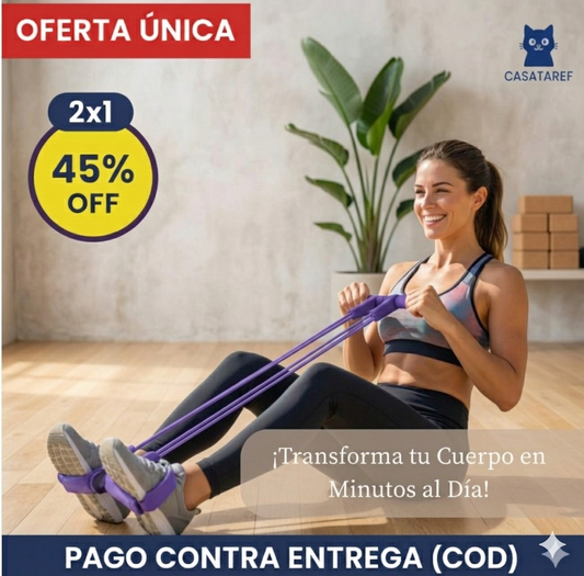 2x1 -Bandas Elásticas Pro – Entrena sin máquinas – Recupera fuerza y movilidad en solo 10 minutos al día