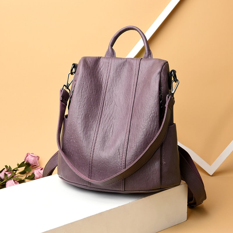 Lippa Mochila de cuero mujer