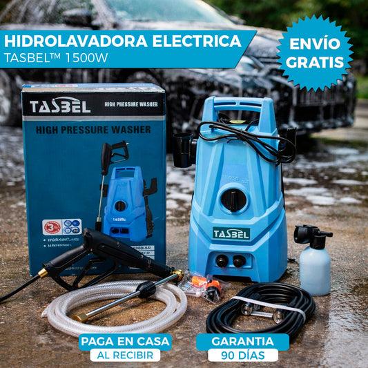 HIDROLAVADORA ELÉCTRICA DE ALTA PRESIÓN | TASBEL™ 1500W ⚡