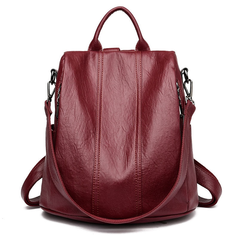 Lippa Mochila de cuero mujer