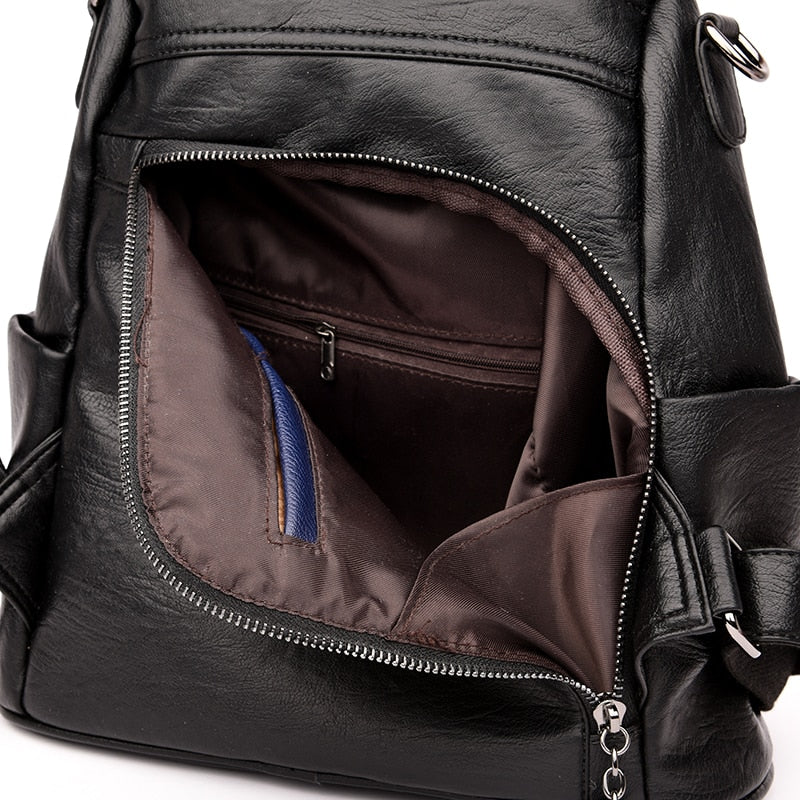 Lippa Mochila de cuero mujer