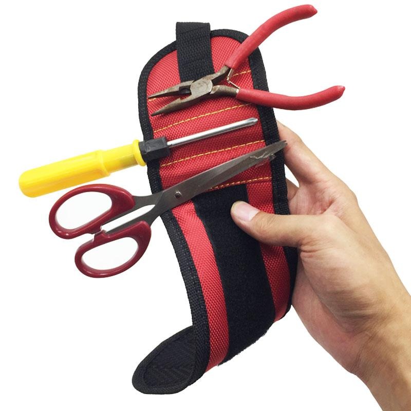 Iron magnetico ™ Bolsa de herramientas portátil con pulsera magnetica fuerte