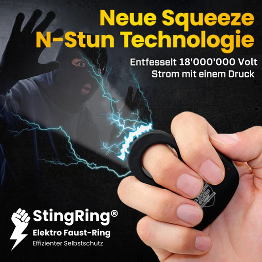 StingRing® Original - Anillo de puño eléctrico (Autodefensa)
